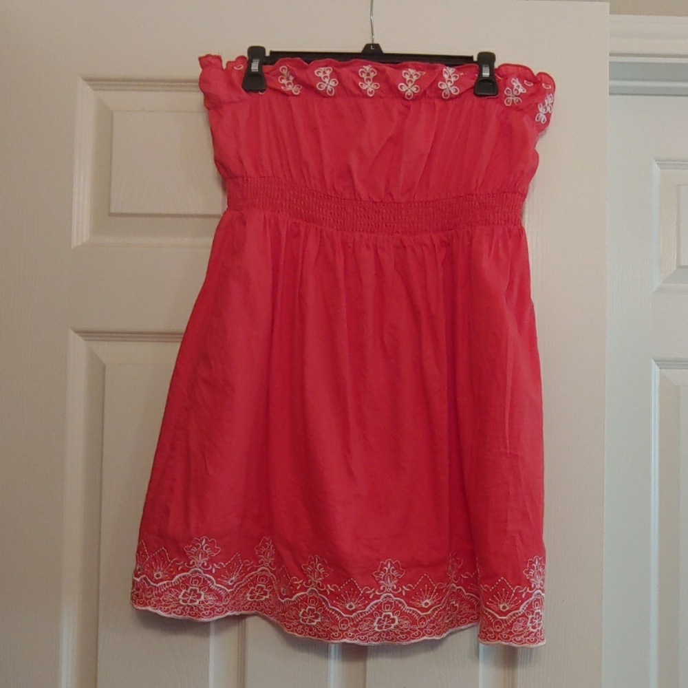 Strapless cotton Dress